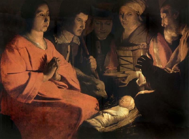 Georges de La Tour The adoracion of the shepherds